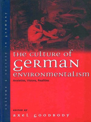cover image of The Culture of German Environmentalism